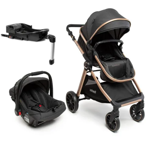 Carrinho Romanzo Trio com Bebê Conforto e Base Isofix — Infanti, Travel System