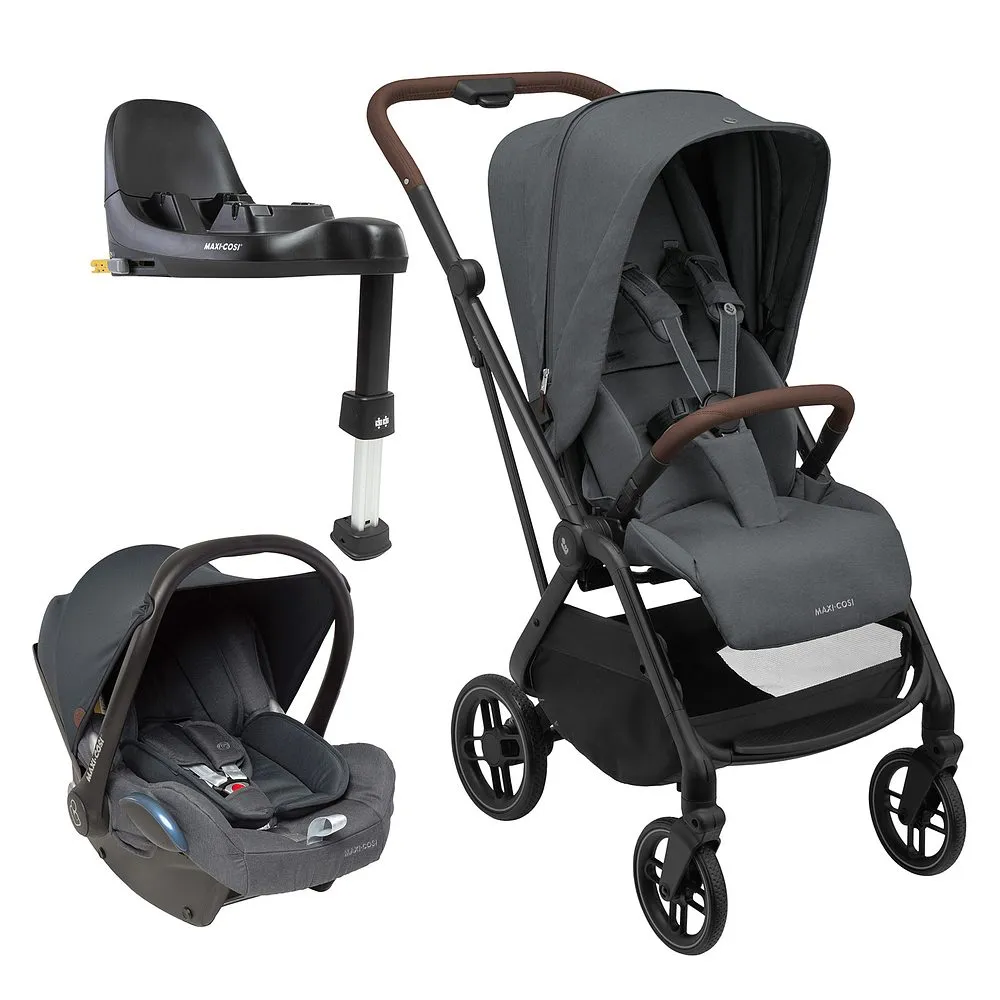 Travel System Leona² Trio Cabriofix Twillic Graphite